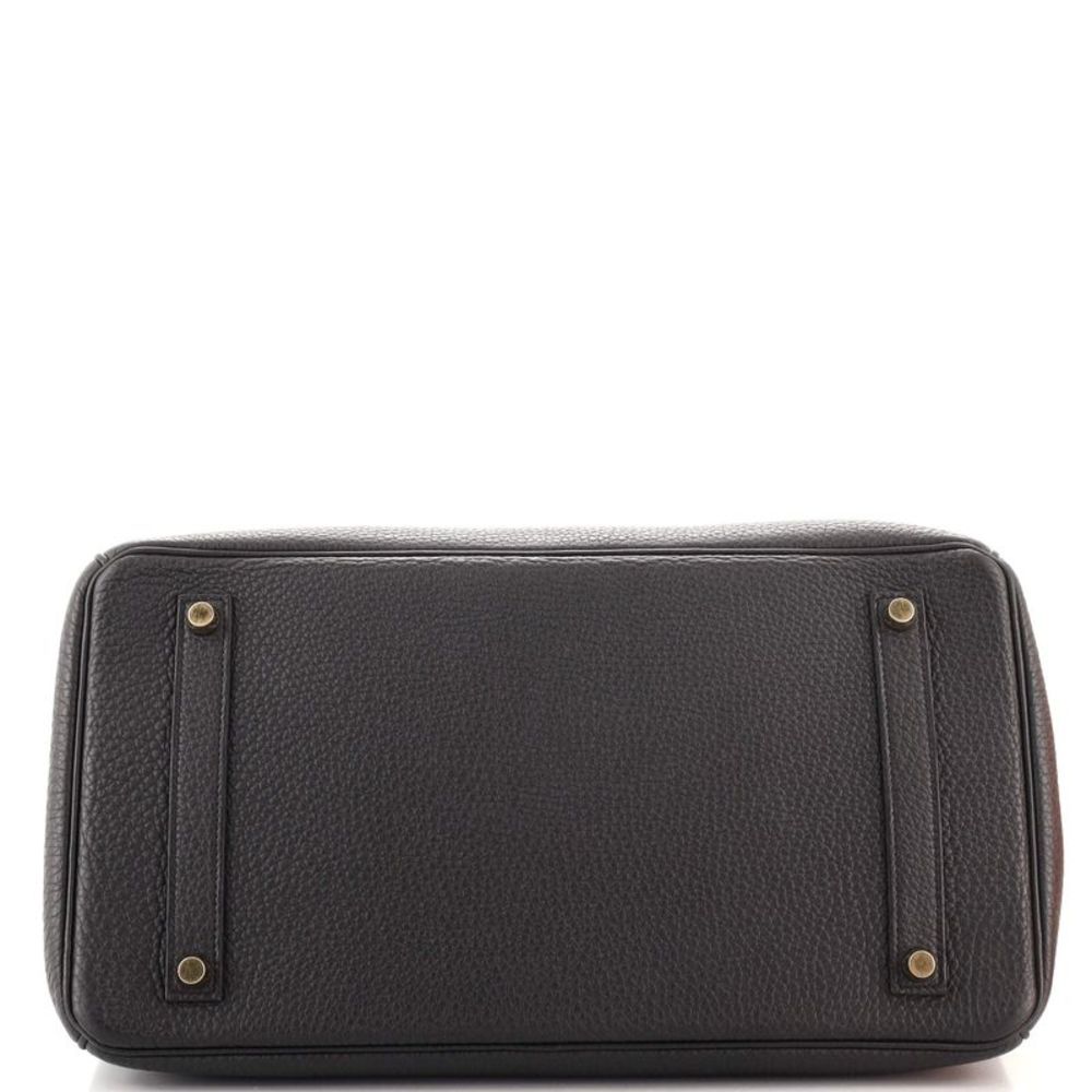 Hermes Birkin Handbag Noir Togo with Gold Hardware 35 Black - Picture 5 of 10